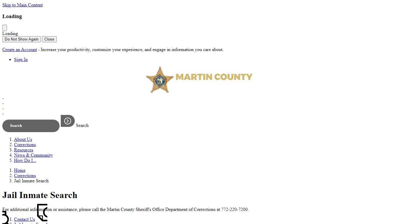 Jail Inmate Search | Martin County Sheriff's Office, FL